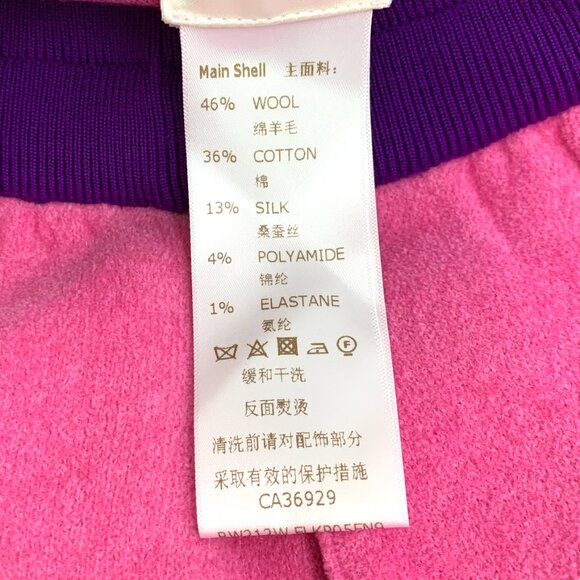 IW0256 Louis Vuitton Pink logo wool lace-up casual shorts S size - Picture 7 of 8